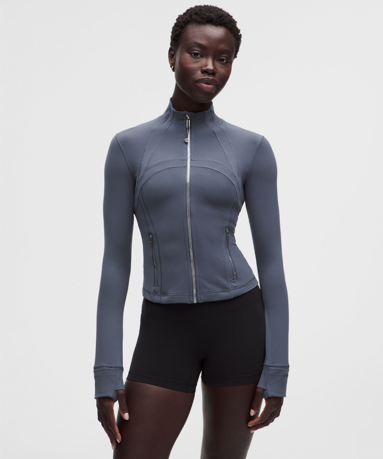 Define Cropped Jacket *Nulu Dusty Diamond/Mirror Silver/Mirror Silver