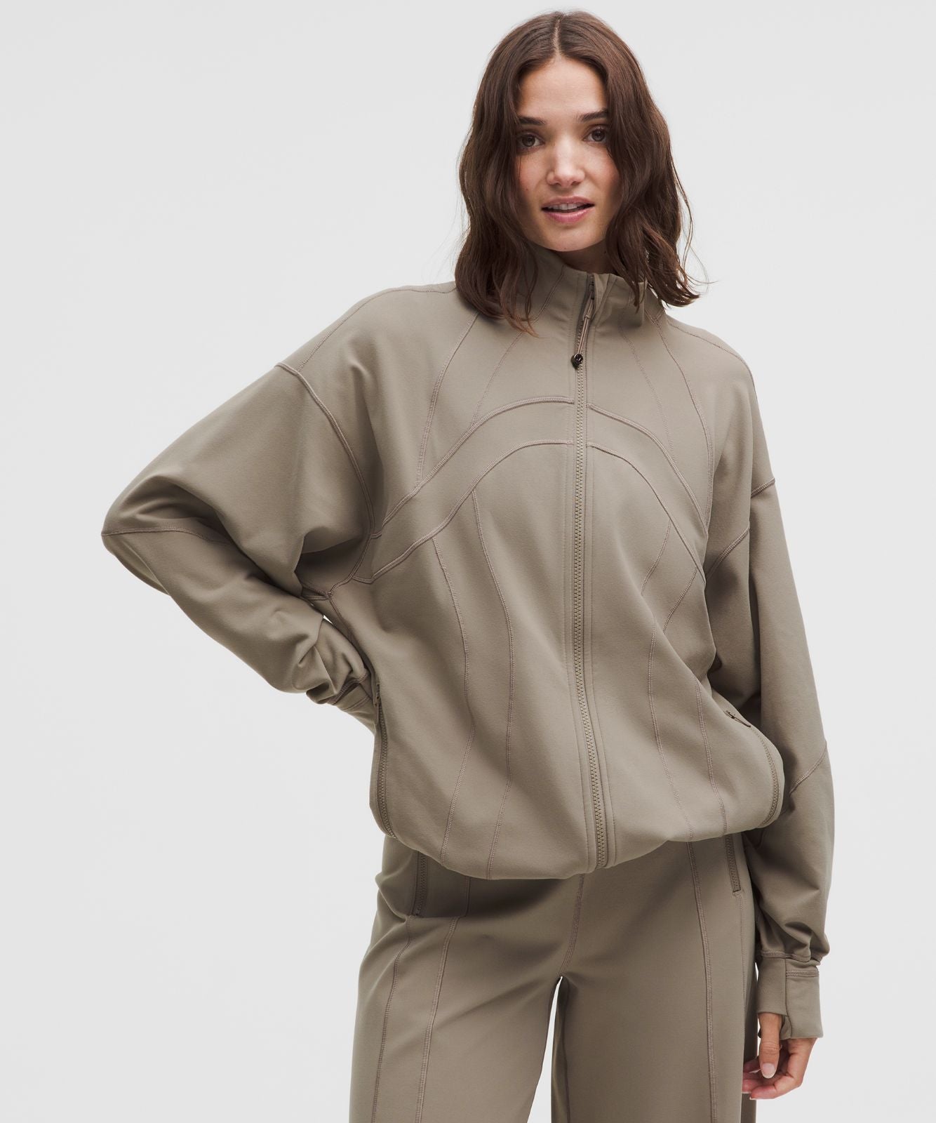 Define Oversized Jacket *Luon Warm Ash Grey