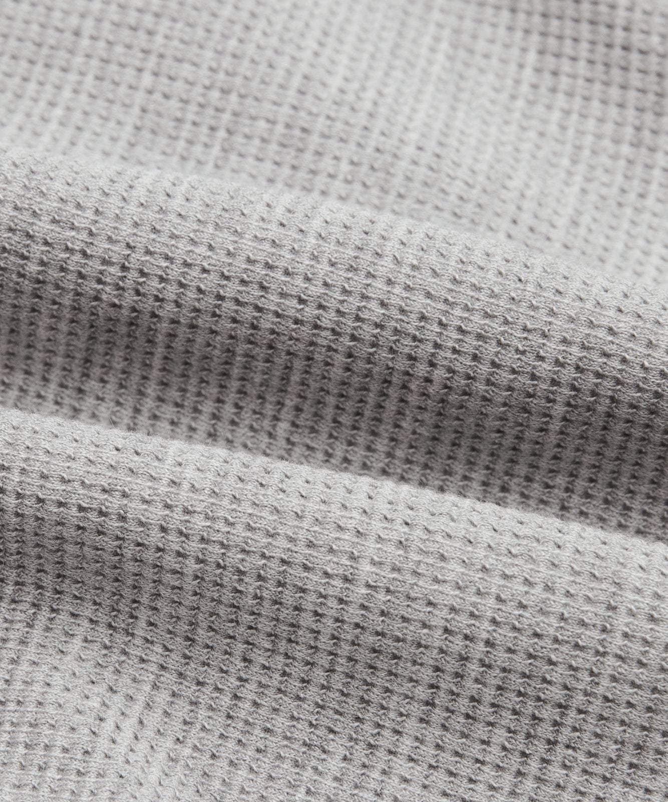 Scuba Cropped Funnel-Neck Half Zip *Waffle Heathered Core Medium Grey