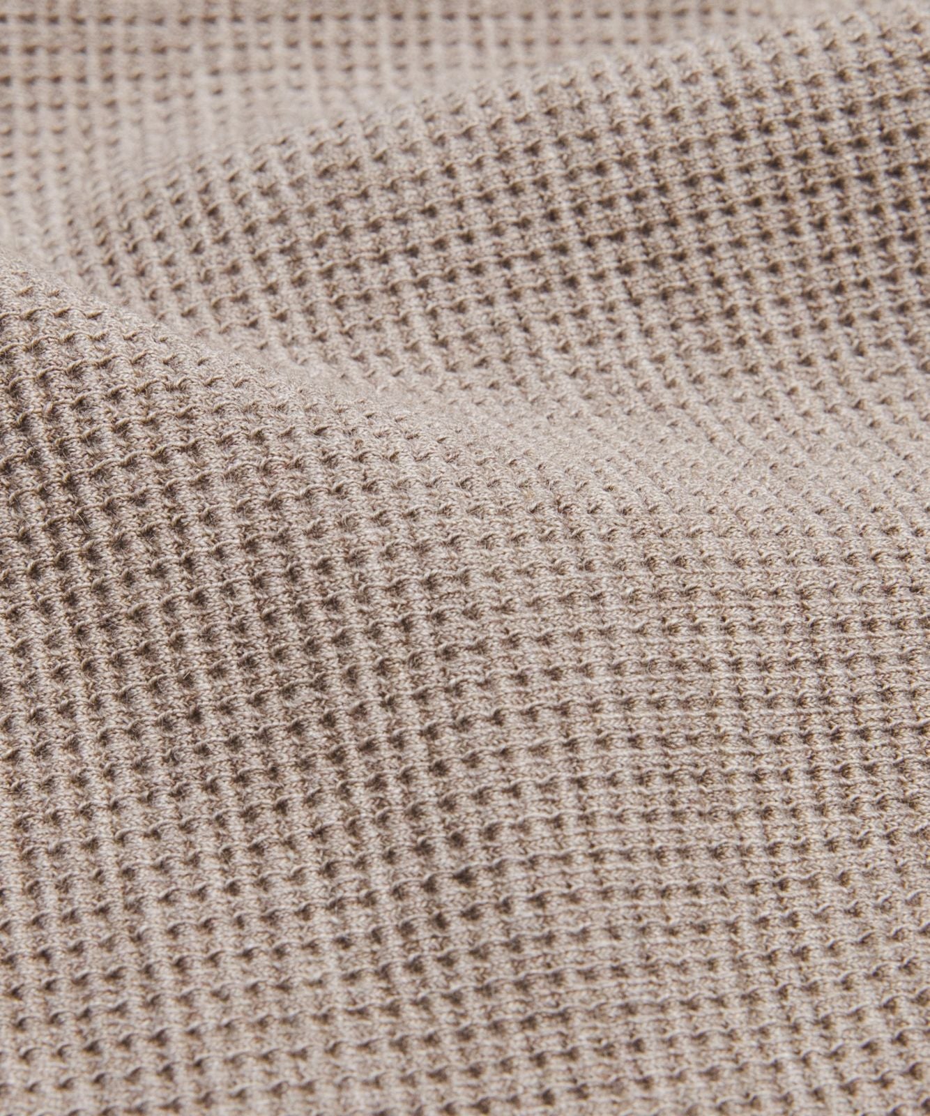 Scuba Cropped Funnel-Neck Half Zip *Waffle Heathered Warm Ash Grey