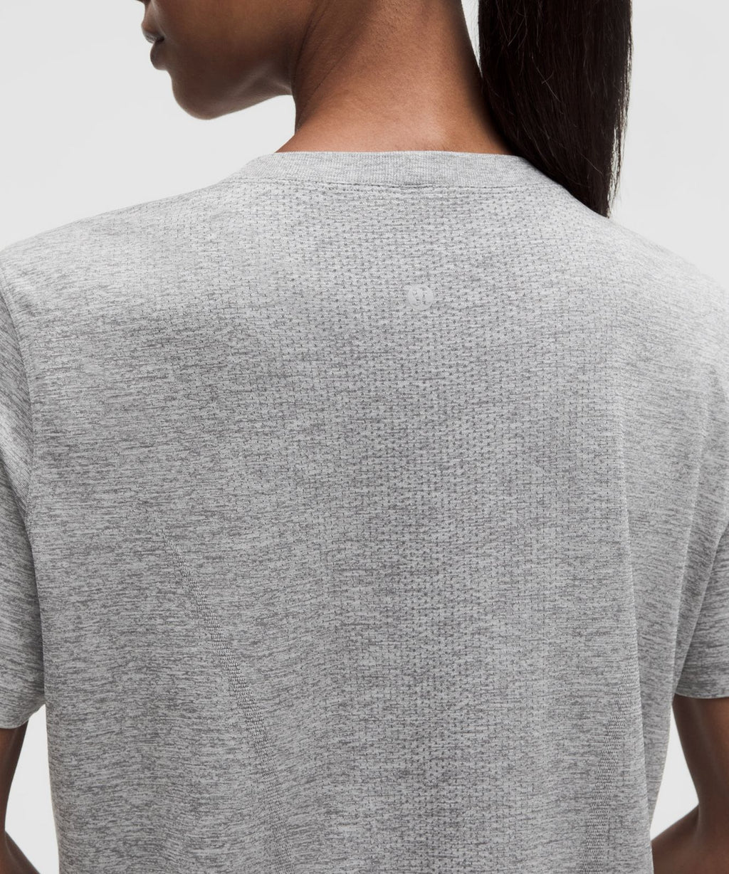 Swiftly Relaxed Short-Sleeve Shirt *Hip Length Slate/White
