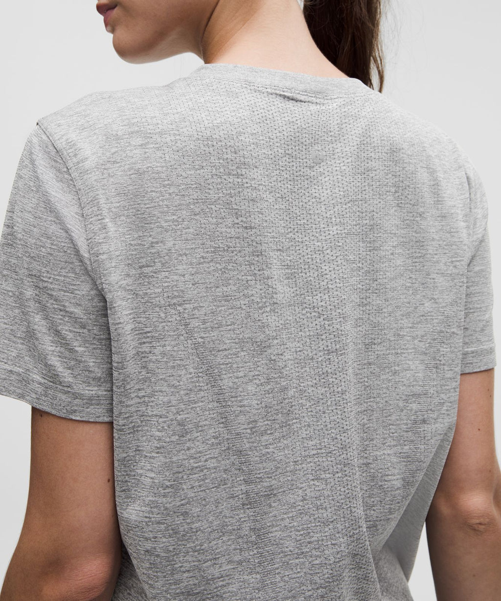 Swiftly Relaxed Short-Sleeve Shirt *Hip Length Slate/White