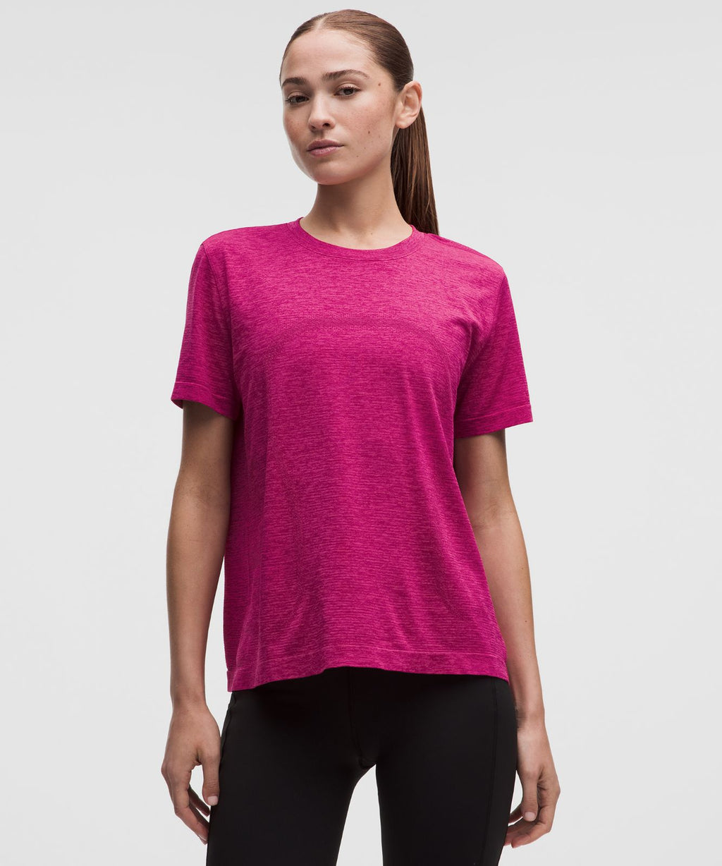 Swiftly Relaxed Short-Sleeve Shirt *Hip Length Raspberry Rave/Flamingo Fun Tone