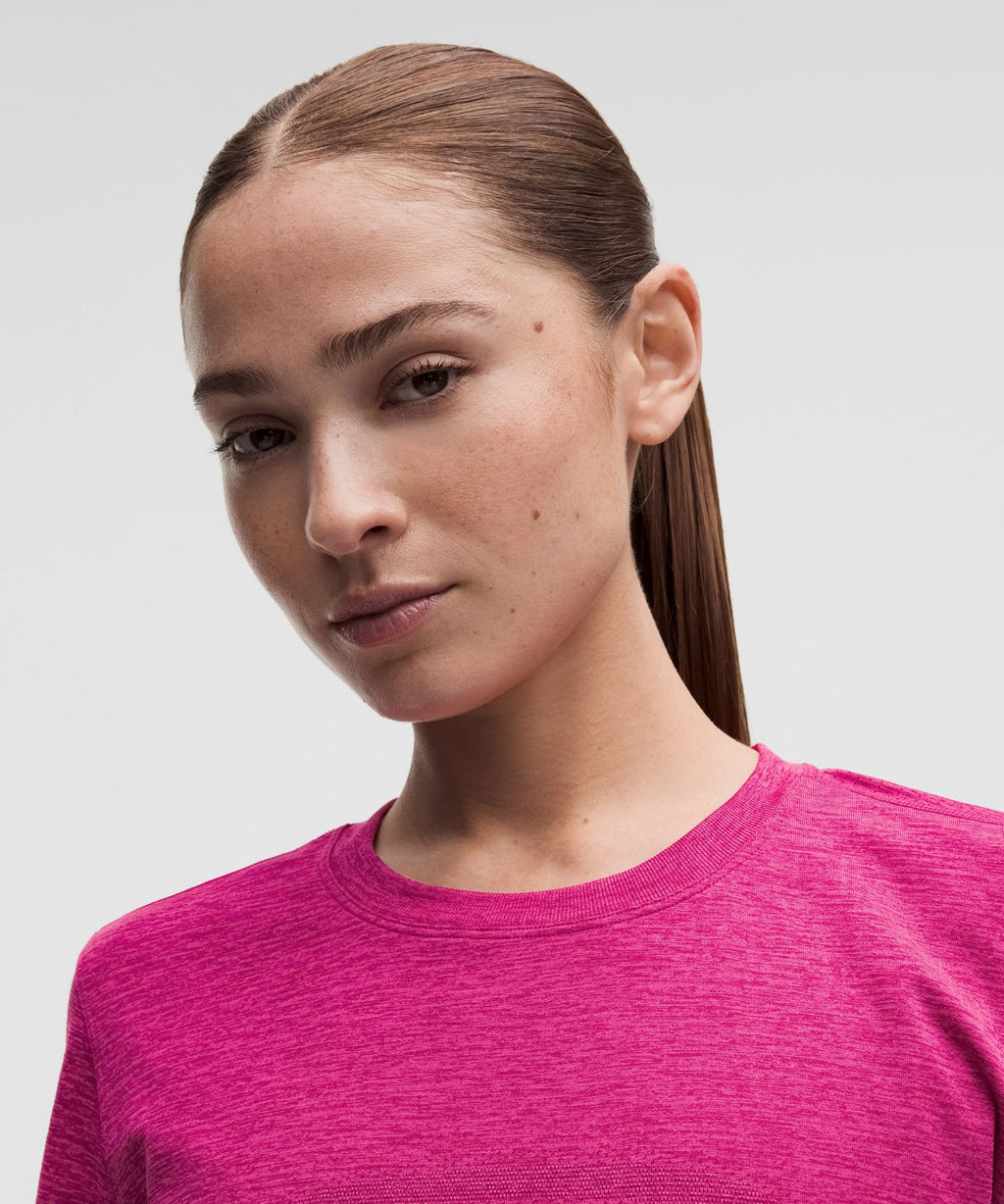 Swiftly Relaxed Short-Sleeve Shirt *Hip Length Raspberry Rave/Flamingo Fun Tone