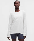 Swiftly Relaxed Long-Sleeve Shirt *Hip Length White/White