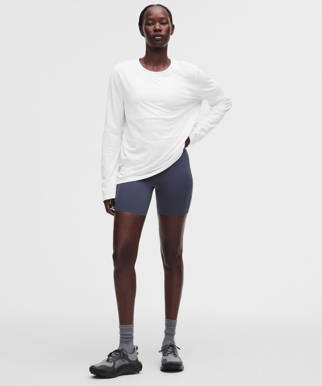 Swiftly Relaxed Long-Sleeve Shirt *Hip Length White/White
