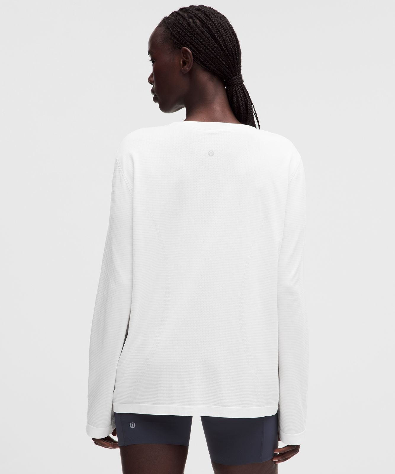 Swiftly Relaxed Long-Sleeve Shirt *Hip Length White/White