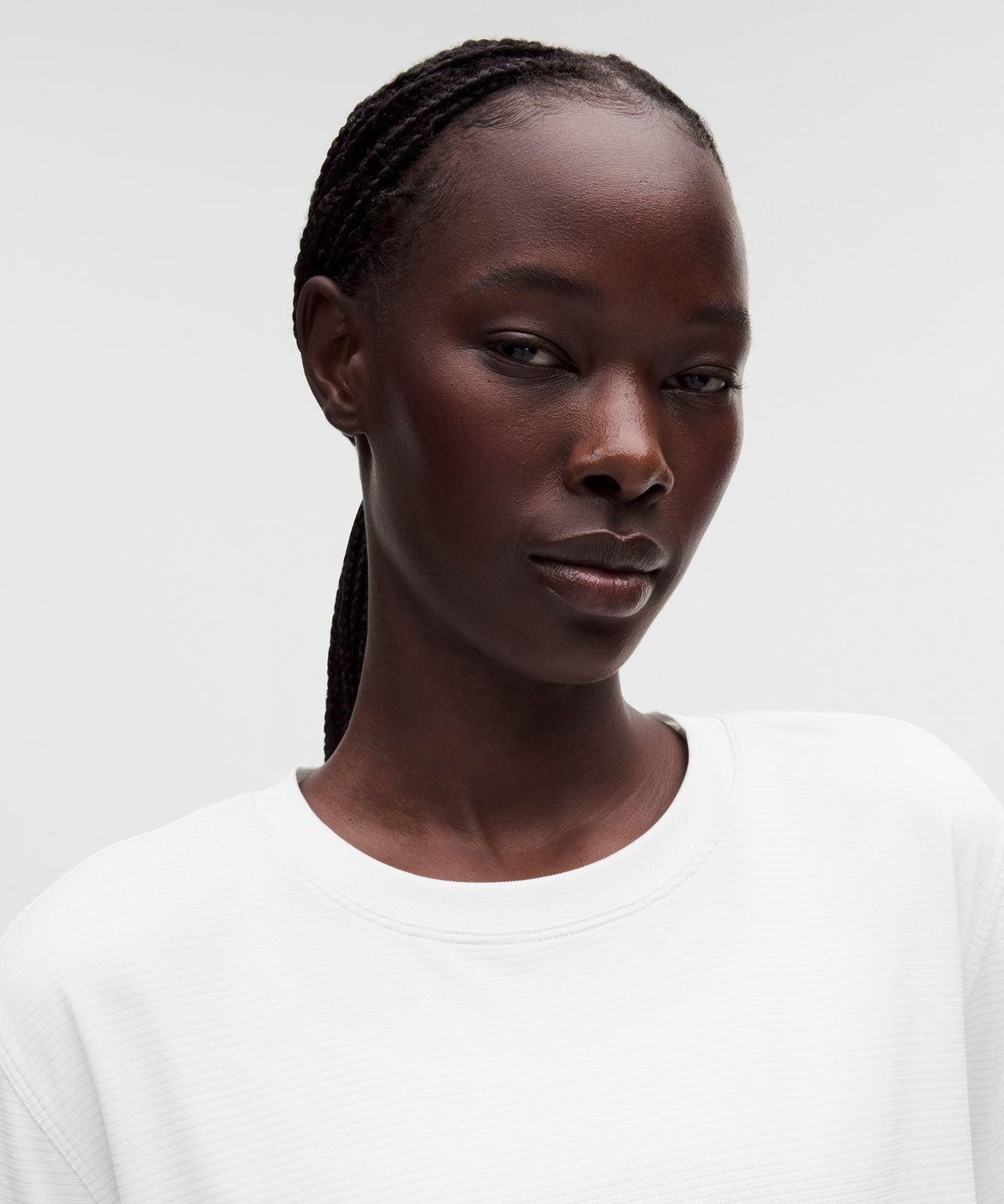 Swiftly Relaxed Long-Sleeve Shirt *Hip Length White/White