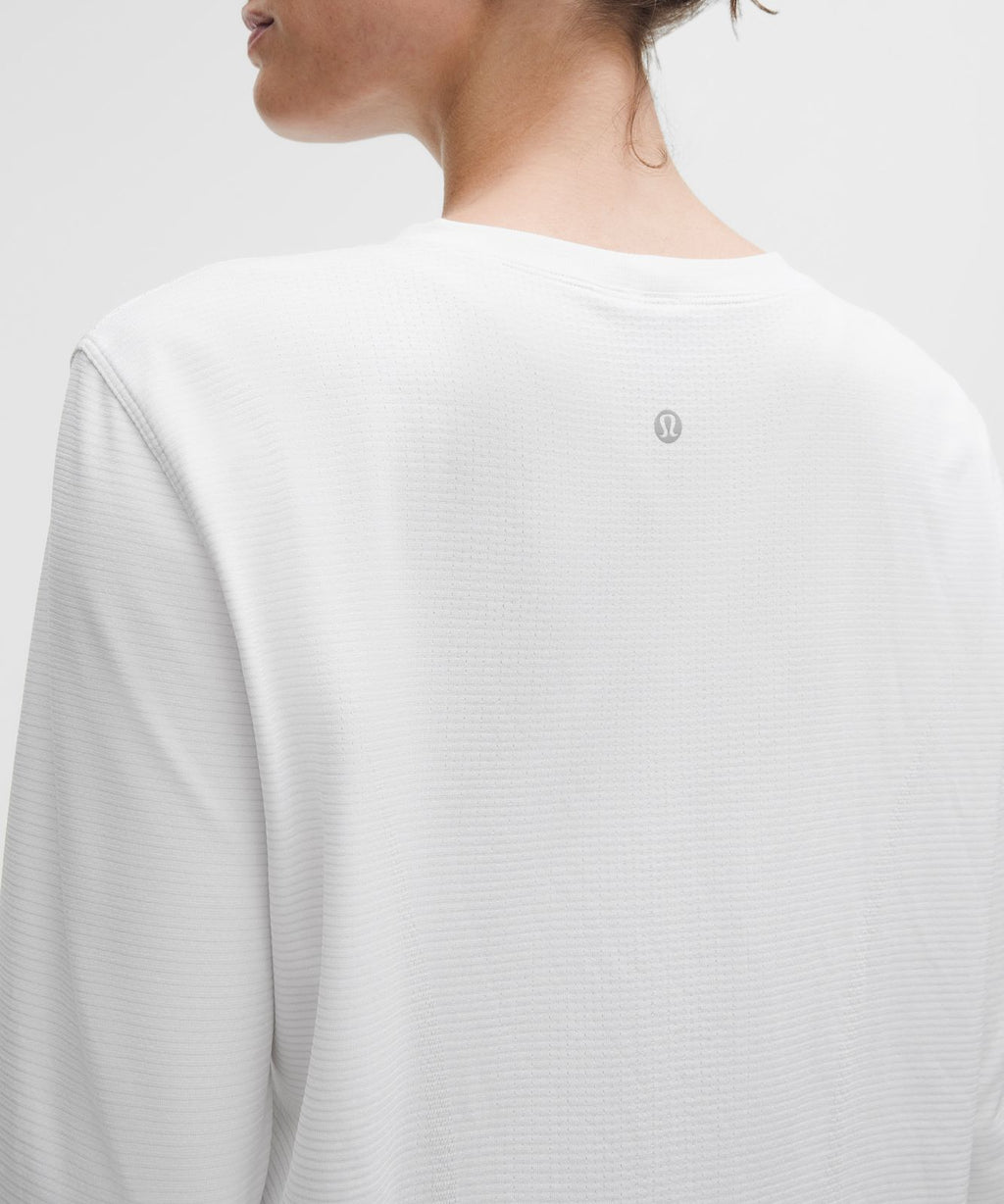 Swiftly Relaxed Long-Sleeve Shirt *Hip Length White/White