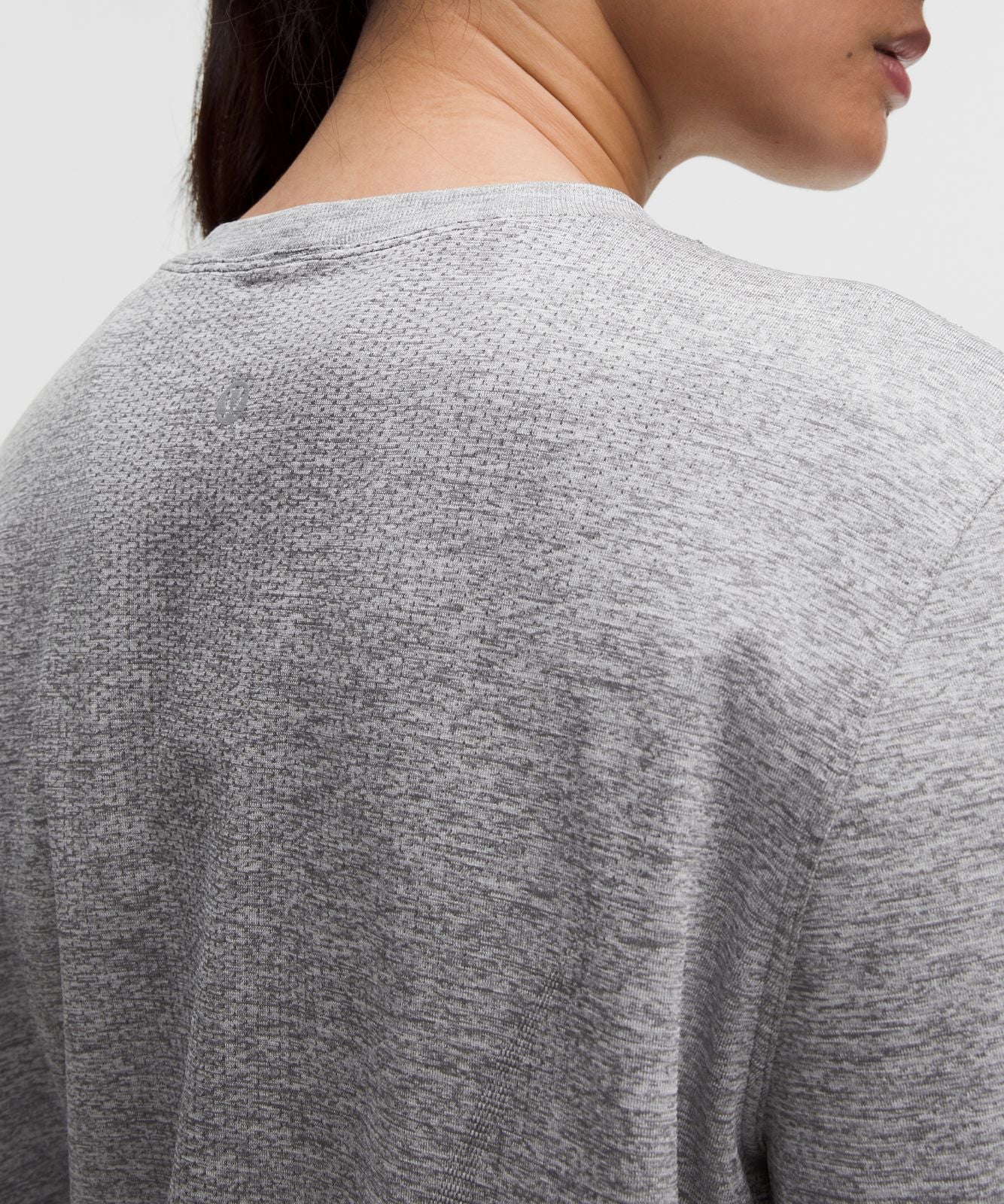Swiftly Relaxed Long-Sleeve Shirt *Hip Length Slate/White