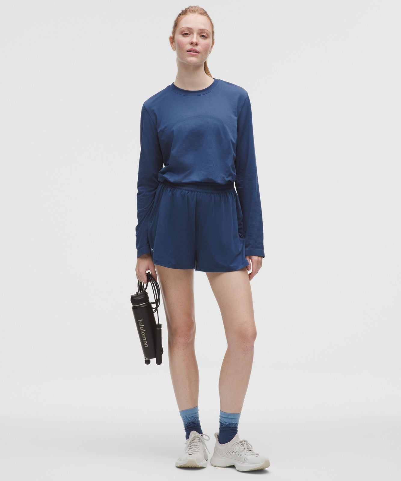 Swiftly Relaxed Long-Sleeve Shirt *Hip Length Blue Twill/Blue Twill