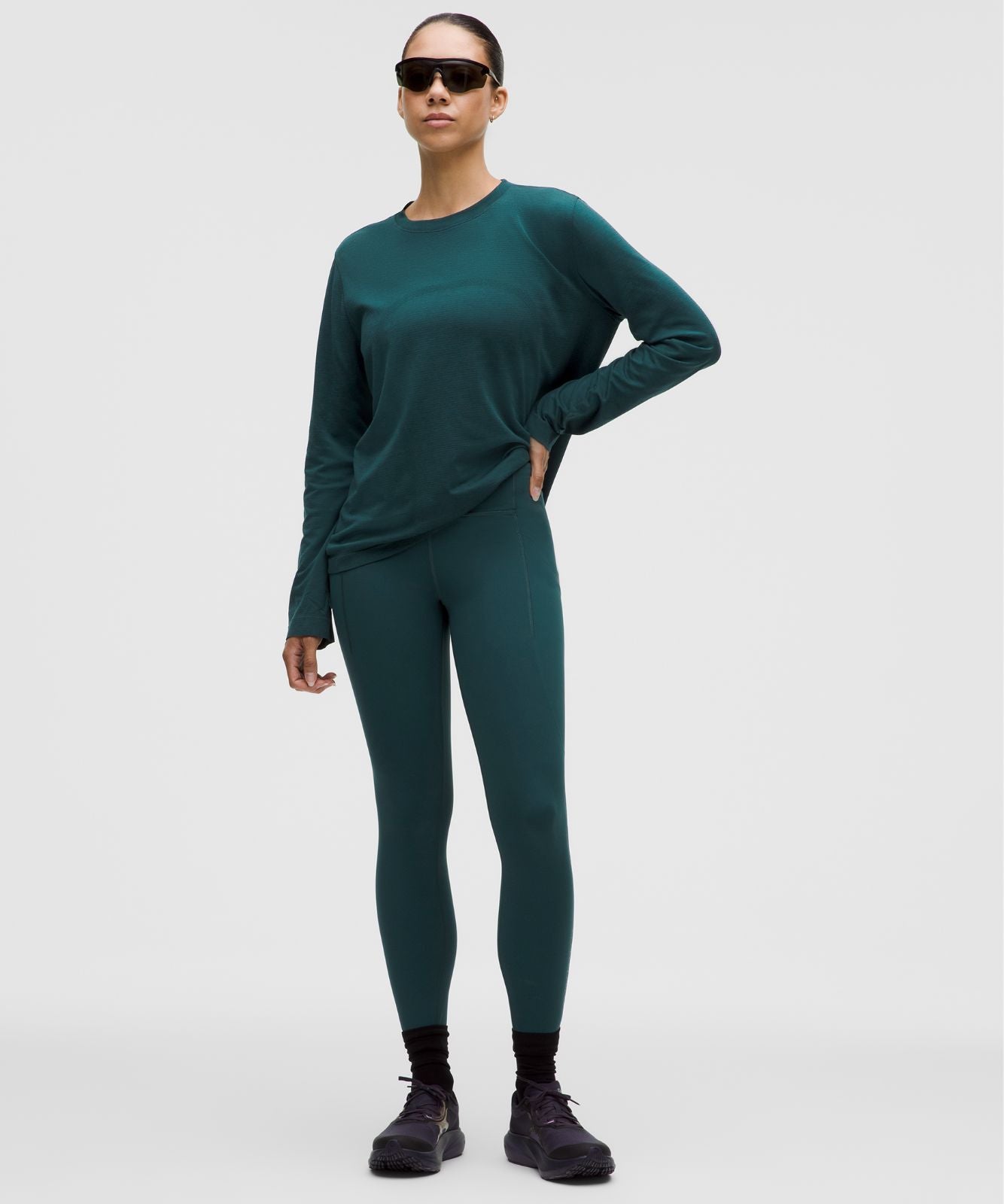 Swiftly Relaxed Long-Sleeve Shirt *Hip Length Indochine Blue/Indochine Blue