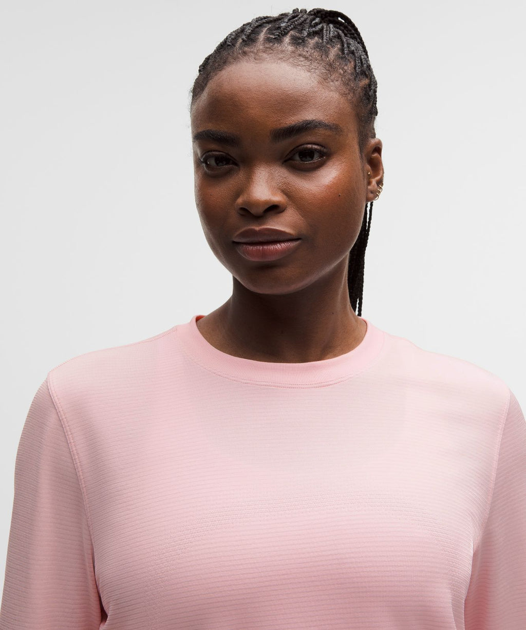 Swiftly Relaxed Long-Sleeve Shirt *Hip Length Pink Pearl/Pink Pearl