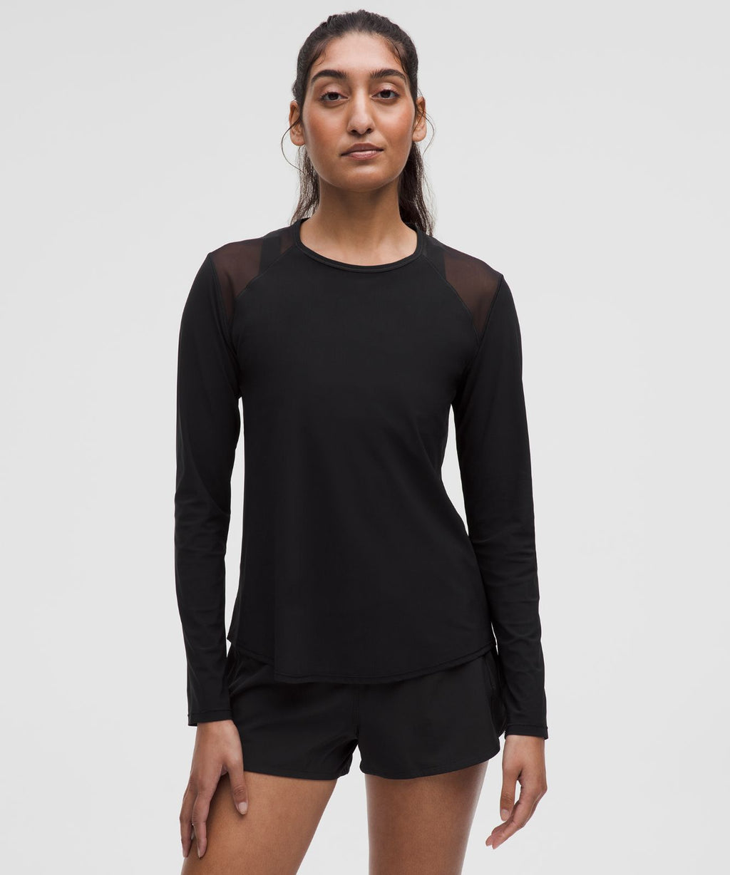 Sculpt Long-Sleeve Shirt Black