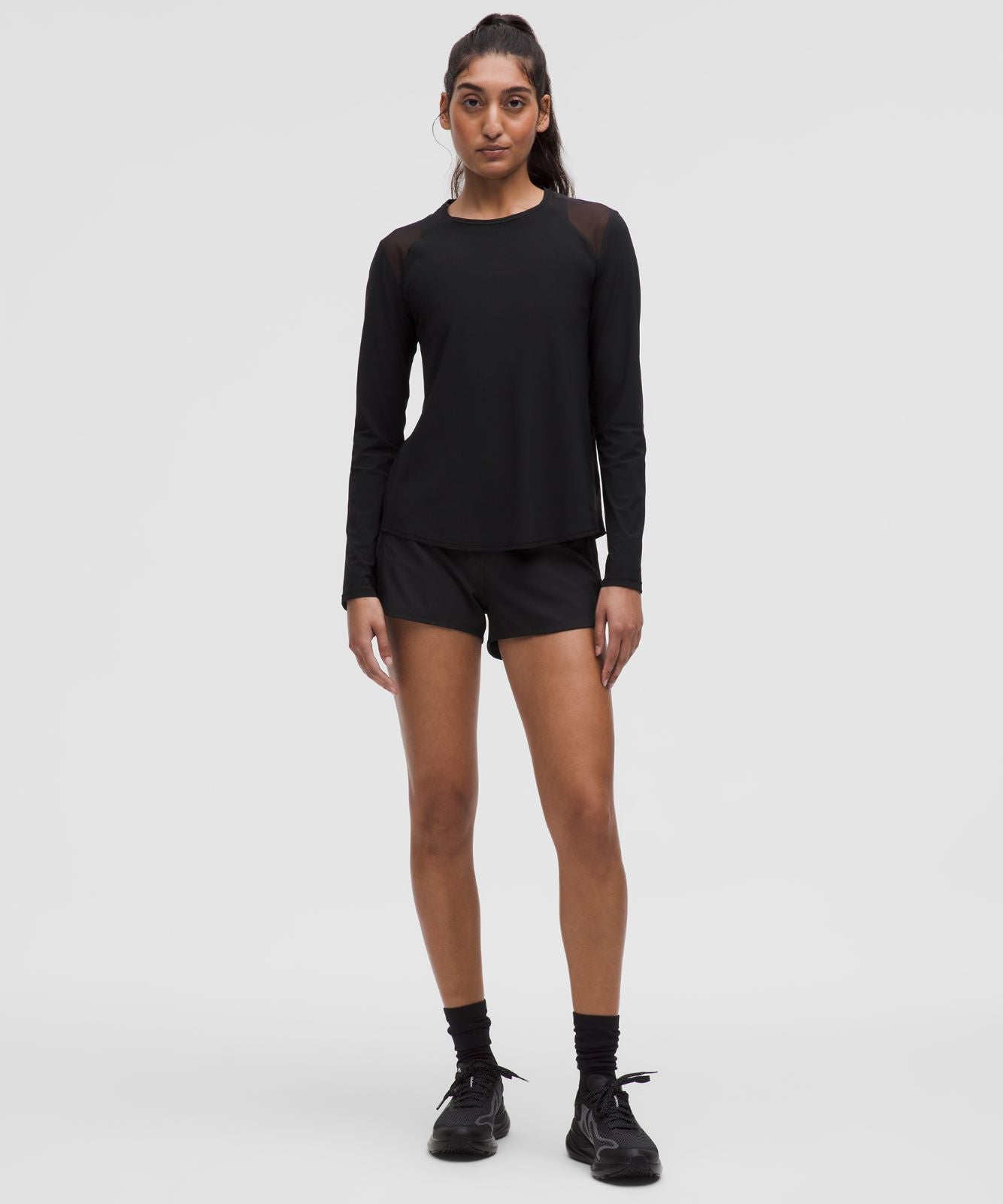 Sculpt Long-Sleeve Shirt Black