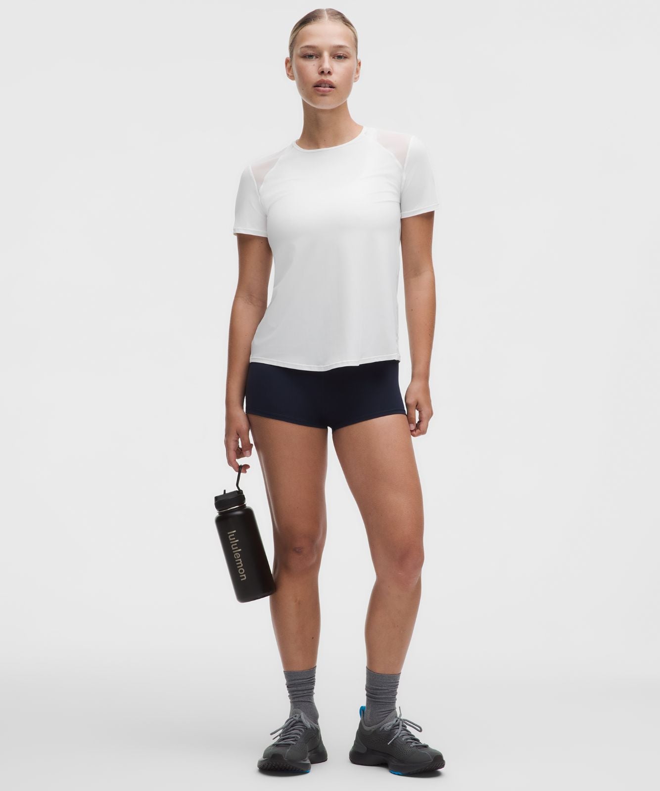 Sculpt Short-Sleeve Shirt White