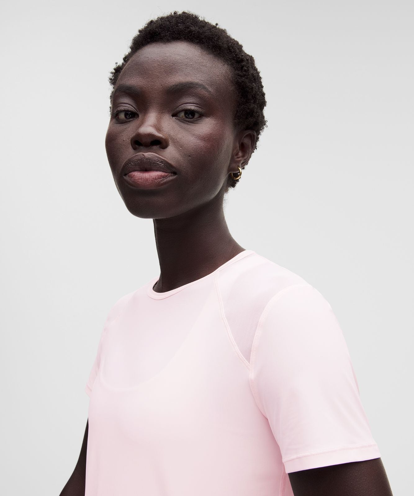 Sculpt Short-Sleeve Shirt Pink Pearl