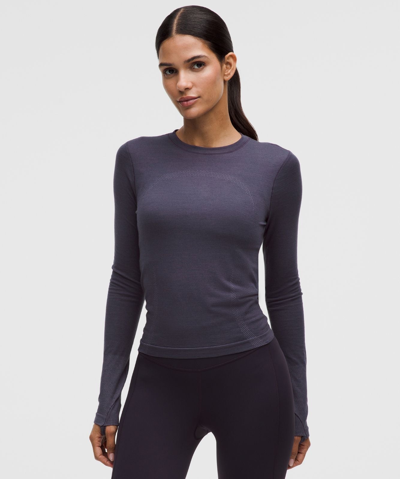 Swiftly Wool-Blend Long-Sleeve Shirt Atmospheric Purple/Atmospheric Purple