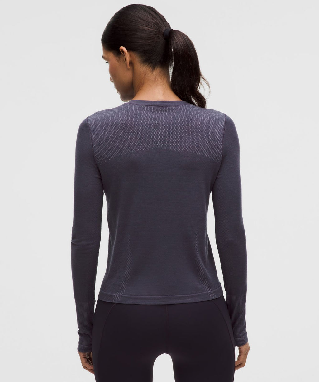 Swiftly Wool-Blend Long-Sleeve Shirt Atmospheric Purple/Atmospheric Purple