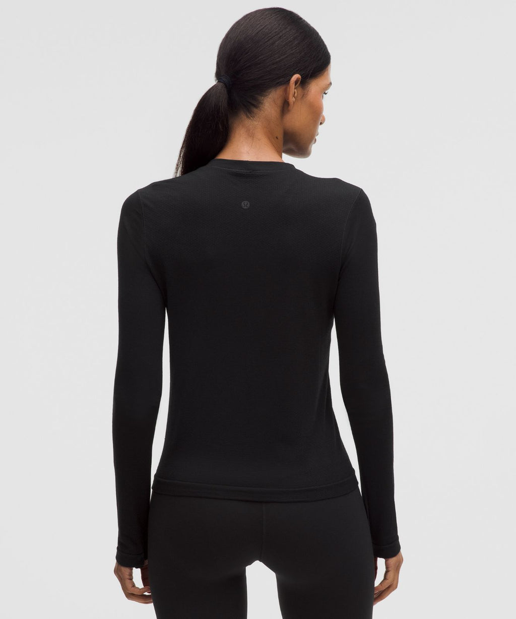 Swiftly Wool-Blend Long-Sleeve Shirt Black/Black