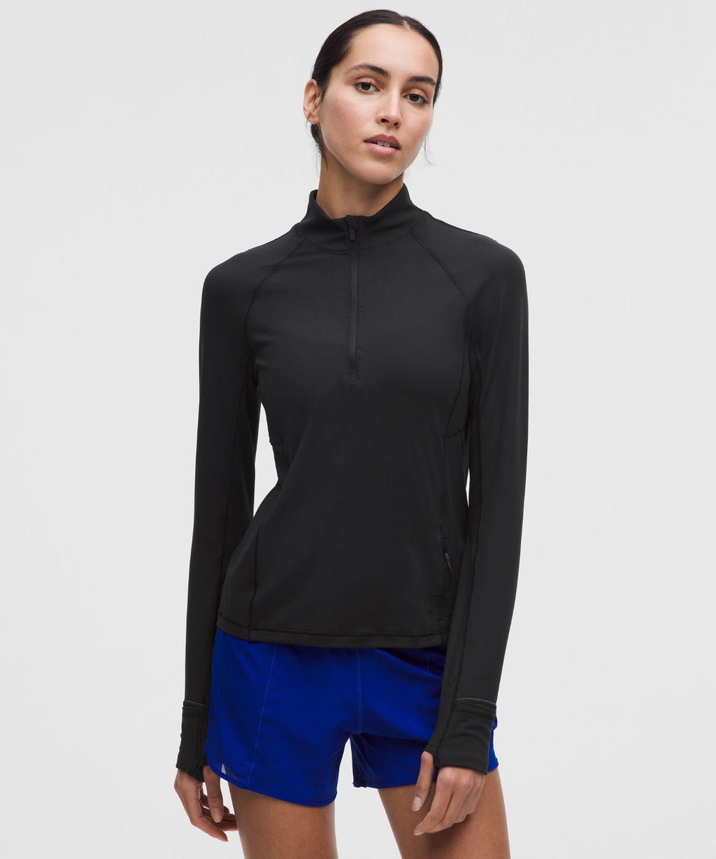 It's Rulu Classic-Fit Half Zip Black