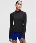 It's Rulu Classic-Fit Half Zip Black