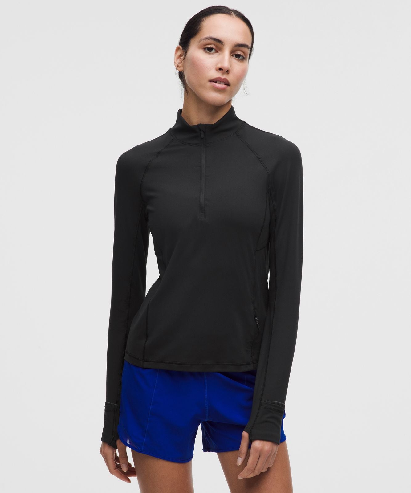 It's Rulu Classic-Fit Half Zip Black