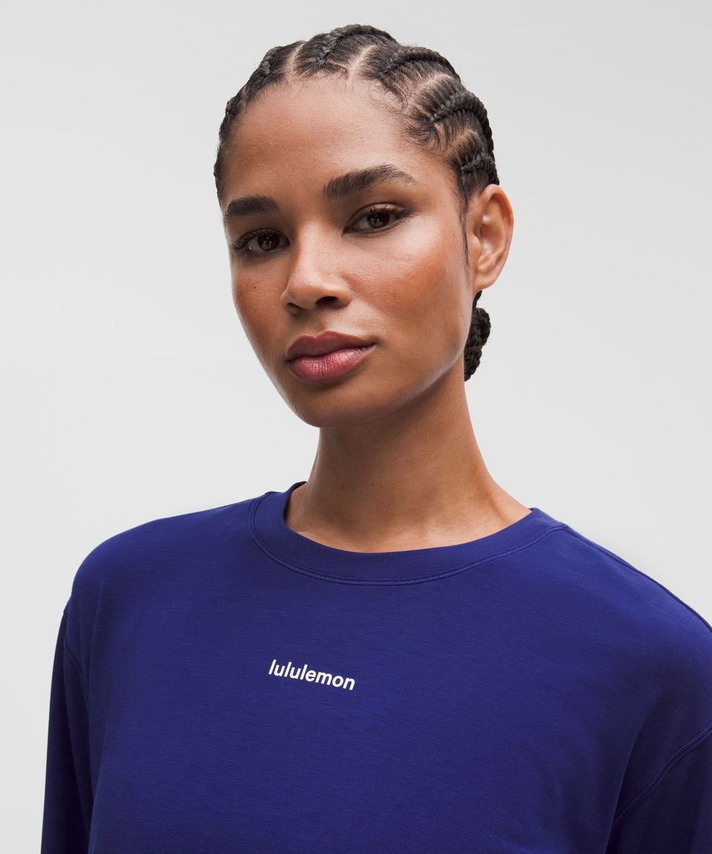Jersey Training Long-Sleeve Shirt *Wordmark Deep Sea Blue