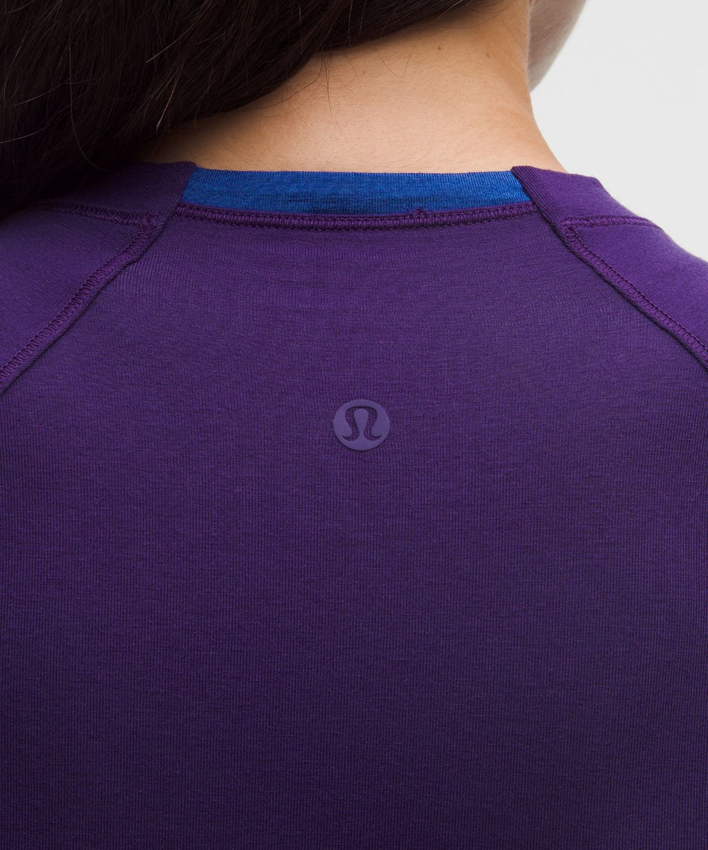 Merino Wool-Blend Crewneck Base Layer Dark Court Purple/Deep Sea Blue