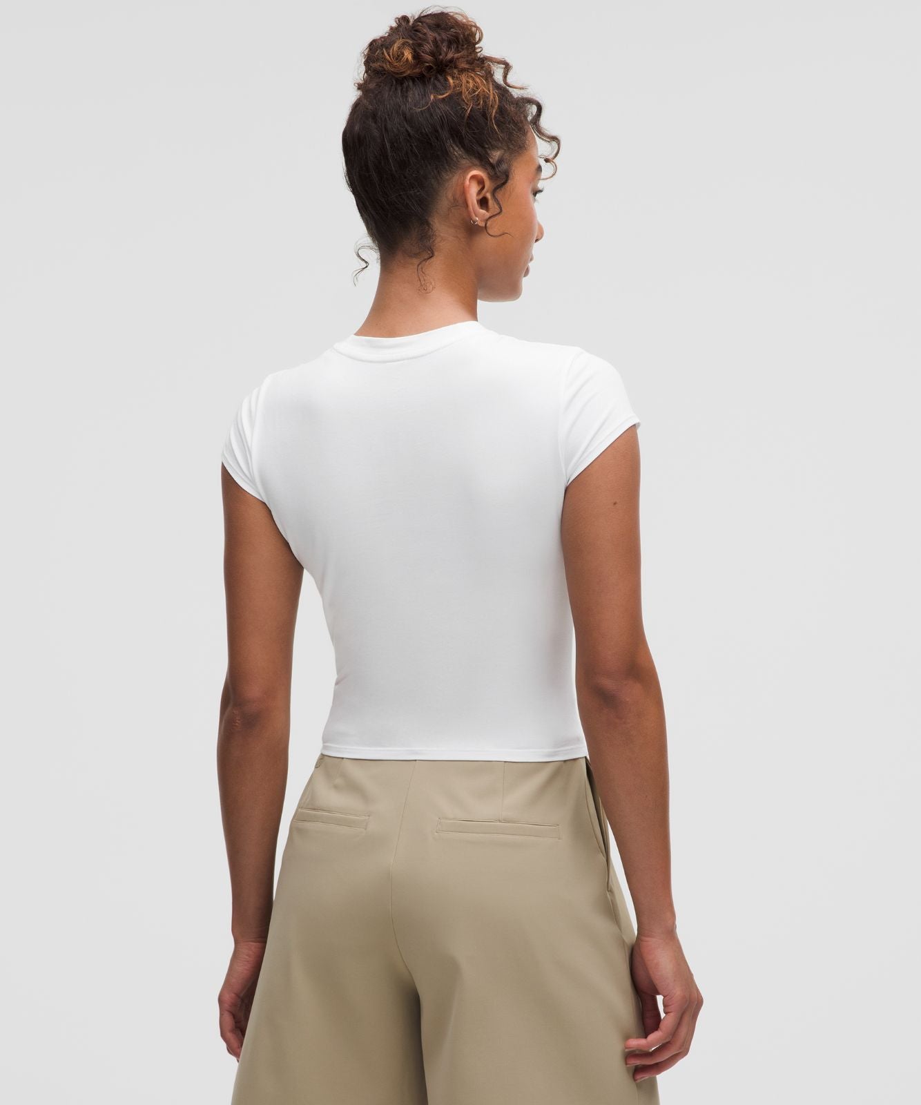Organic Cotton-Blend Baby Tee White