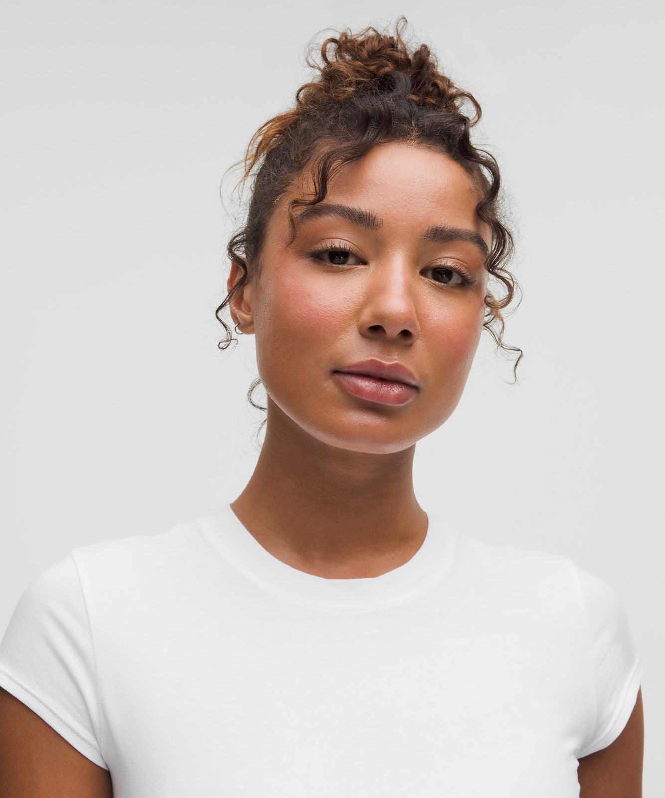 Organic Cotton-Blend Baby Tee White