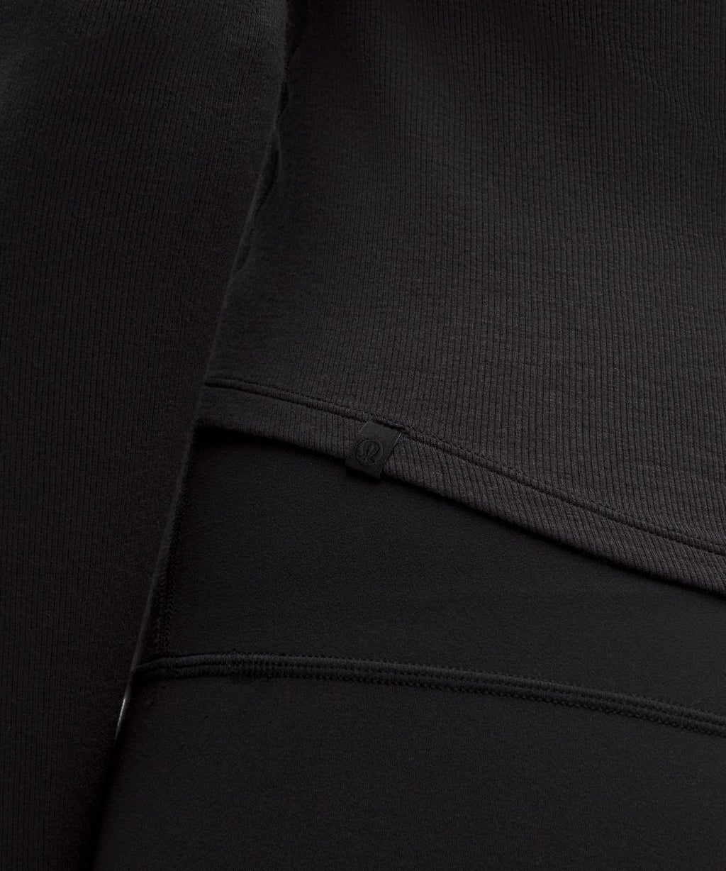 Hold Tight Long-Sleeve Henley Black