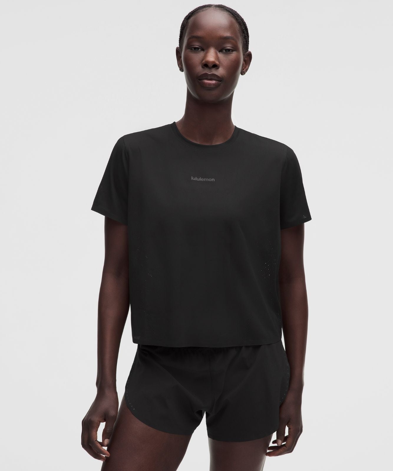 Women's Fast and Free Short-Sleeve Shirt Black