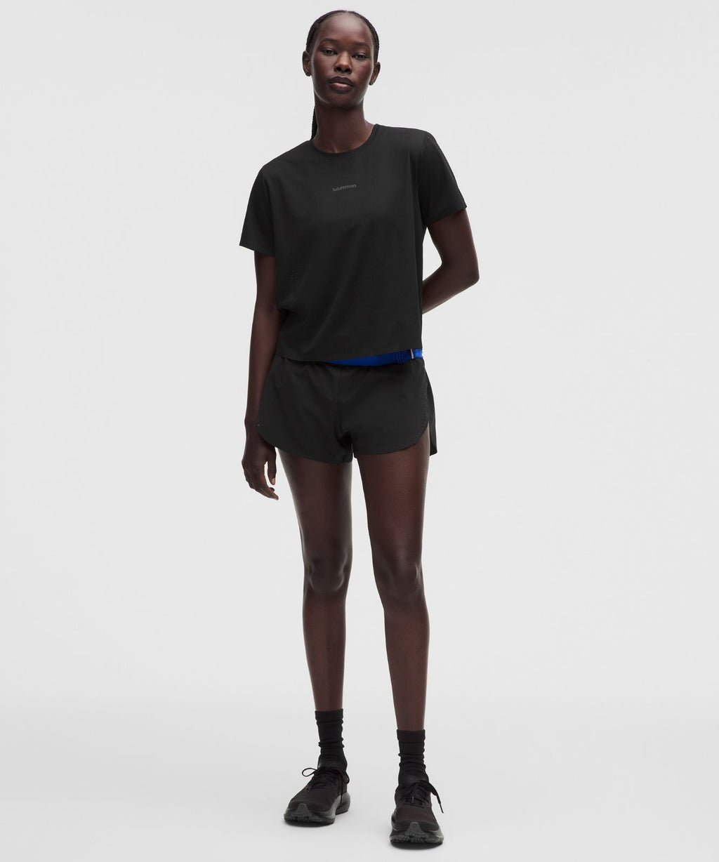 Women's Fast and Free Short-Sleeve Shirt Black