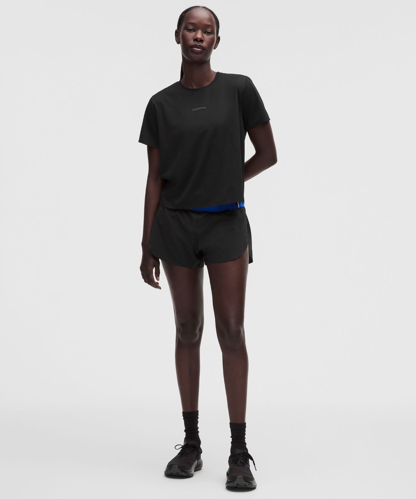 Women's Fast and Free Short-Sleeve Shirt Black