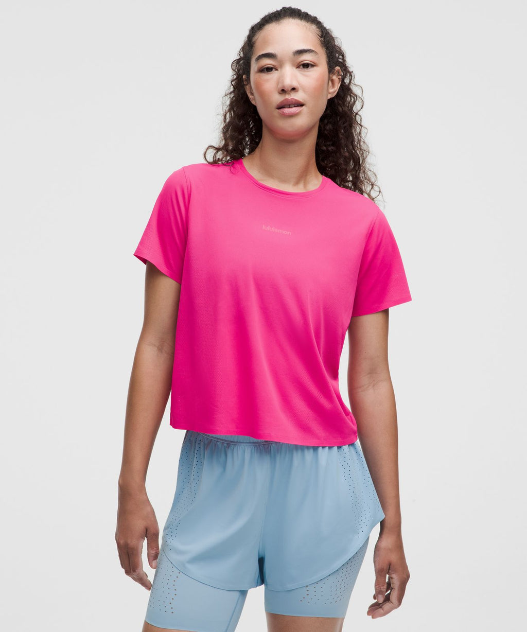 Women's Fast and Free Short-Sleeve Shirt Flamingo Fun Tone