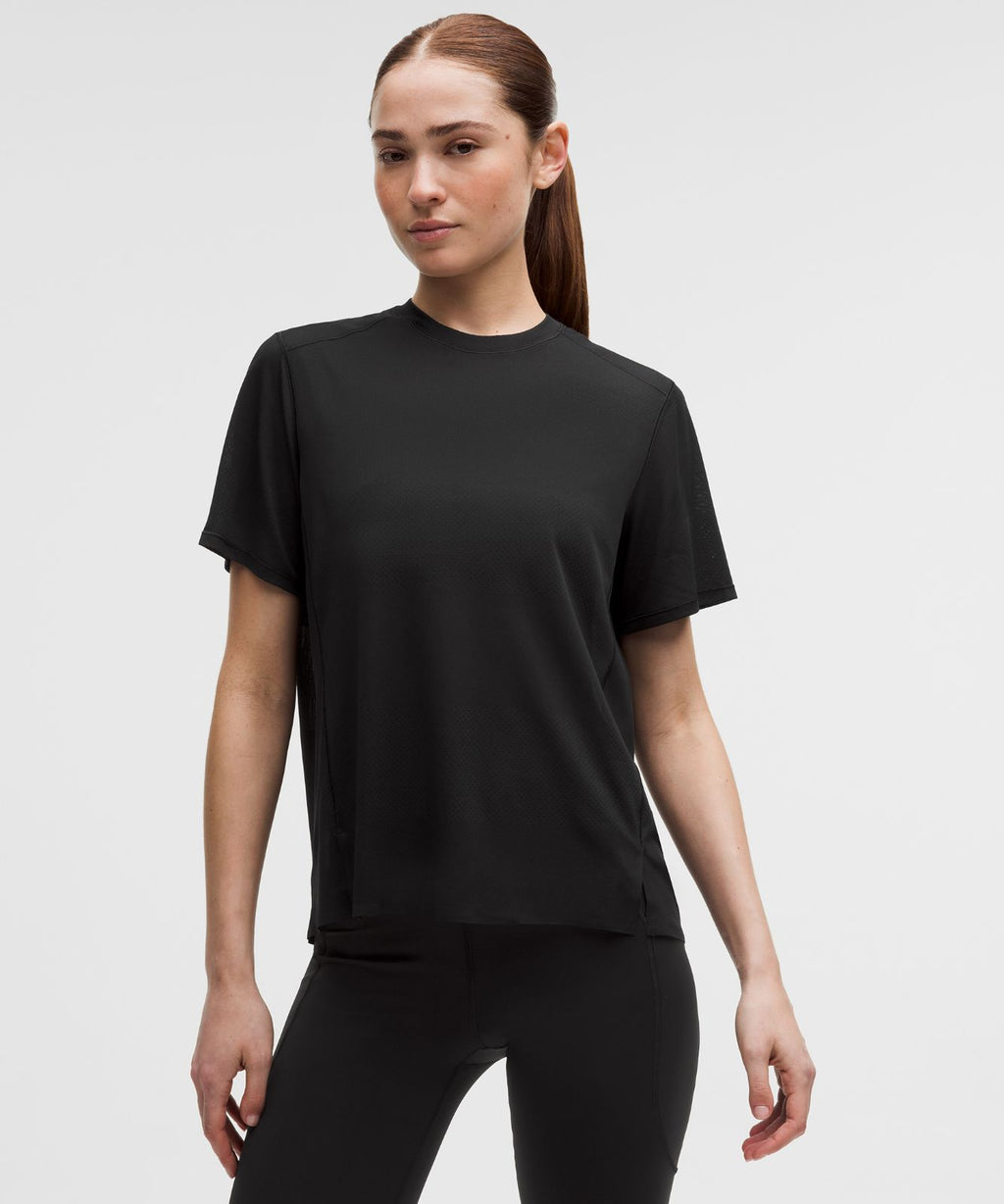 Fast and Free Short-Sleeve Shirt *Perforated Stripe Black
