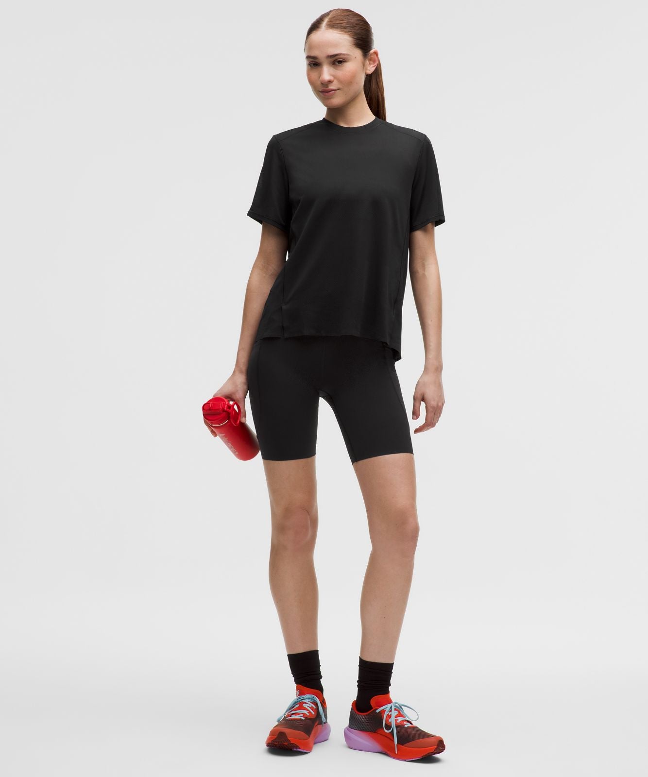 Fast and Free Short-Sleeve Shirt *Perforated Stripe Black