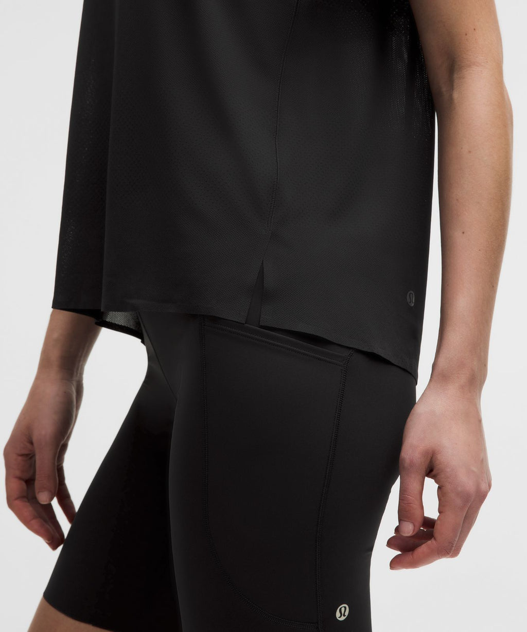 Fast and Free Short-Sleeve Shirt *Perforated Stripe Black