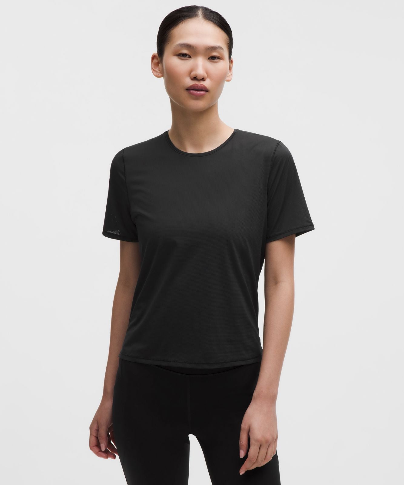 Lightweight Running Short-Sleeve Shirt Black