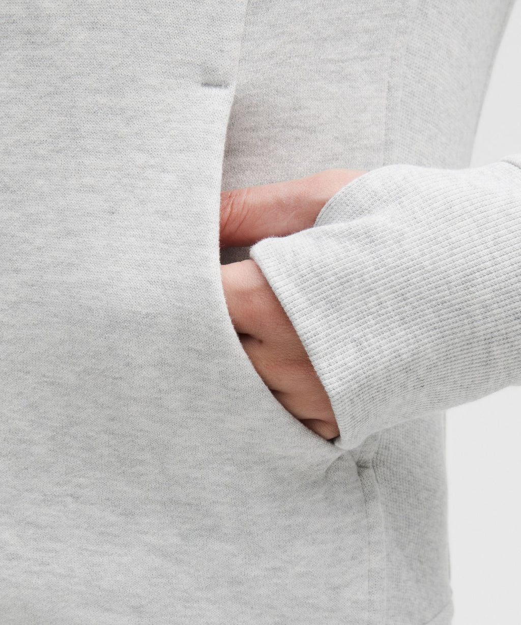 Scuba Full-Zip Hoodie Heathered Core Ultra Light Grey