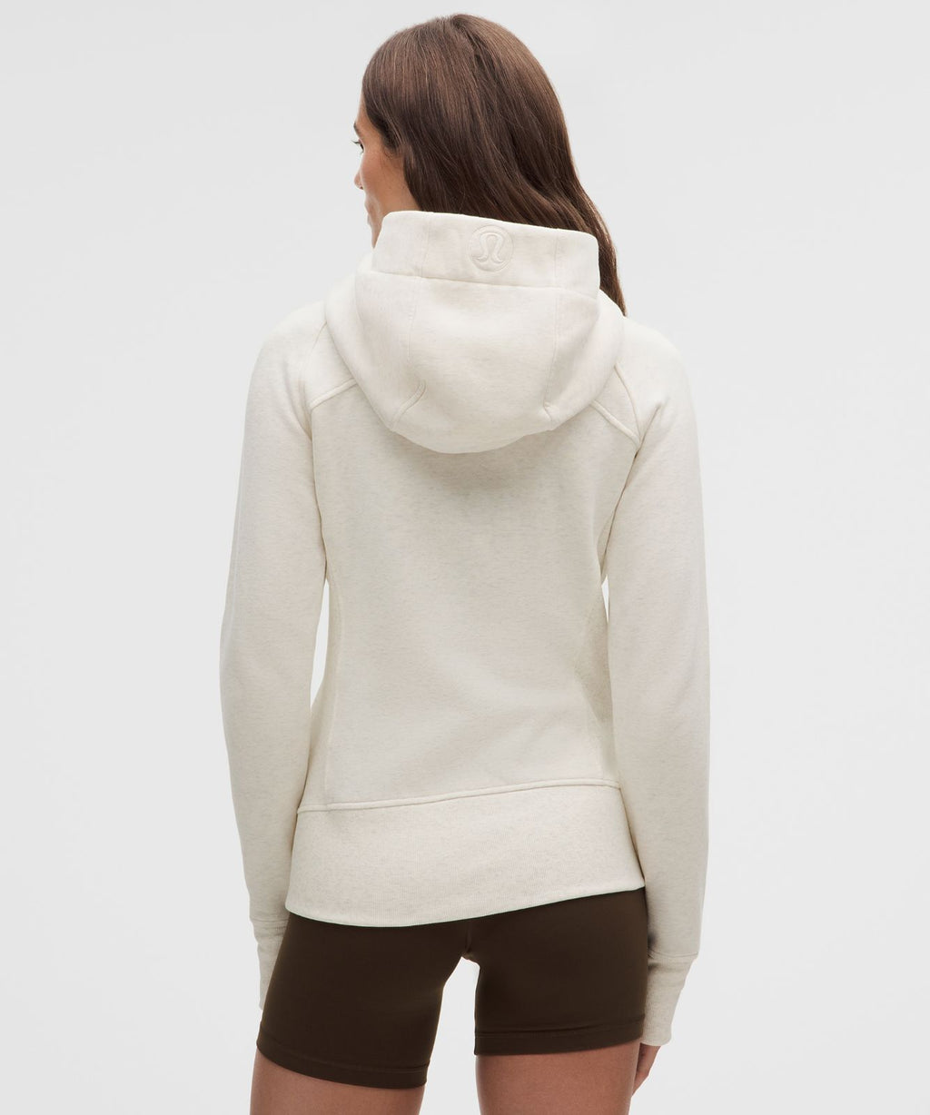 Scuba Full-Zip Hoodie Heathered Light Ivory/Gold