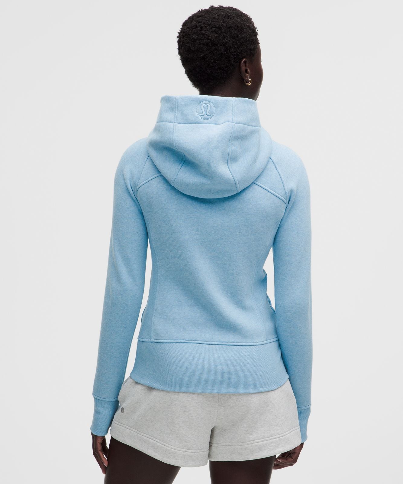 Scuba Full-Zip Hoodie Heathered Dreamy Blue/Mirror Silver