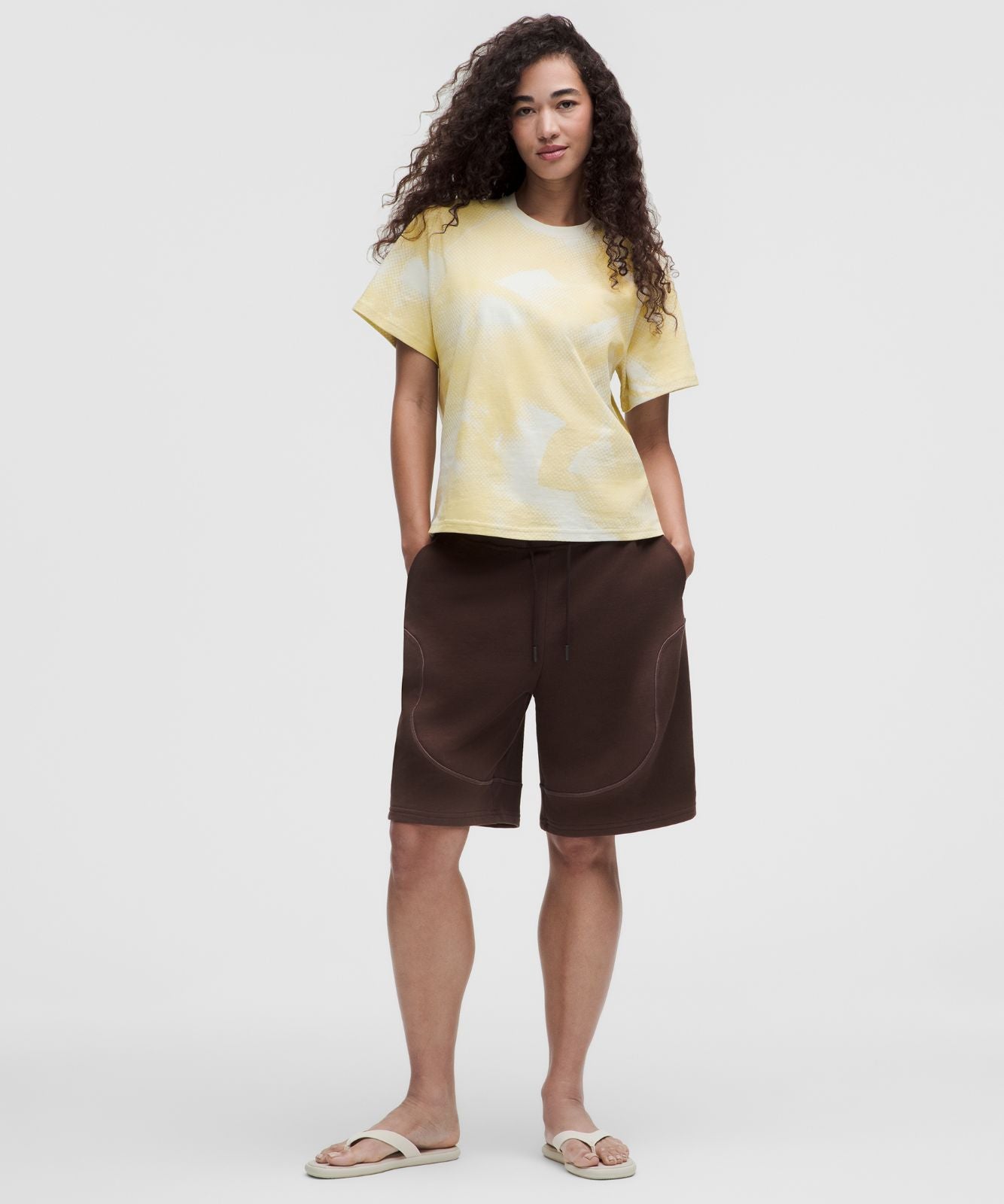 Cotton Classic Printed T-Shirt *SLNSH Collection Sun Faded Dot Dancer Yellow Multi