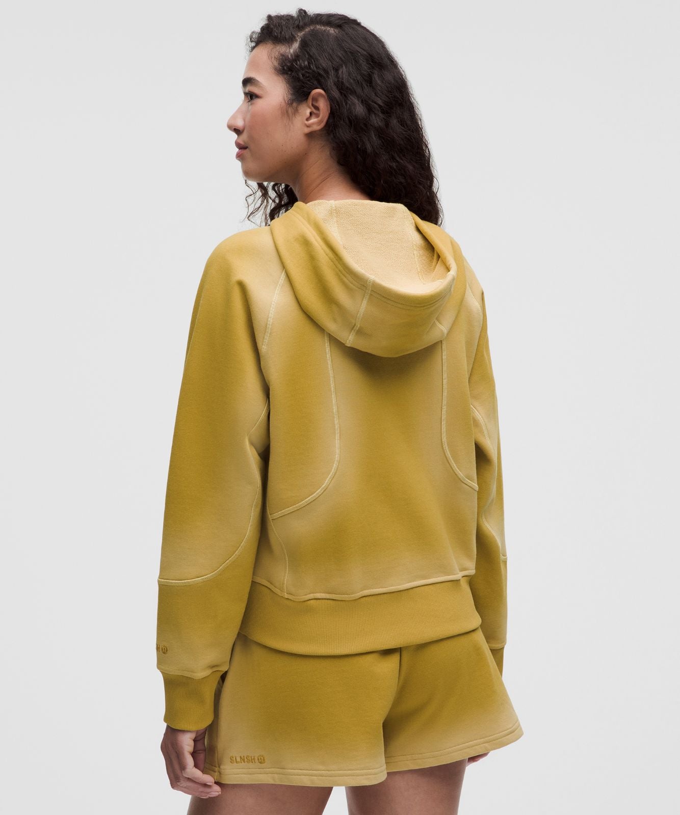 Faded French Terry Full-Zip Hoodie *SLNSH Collection Sun Fade Gold Mine