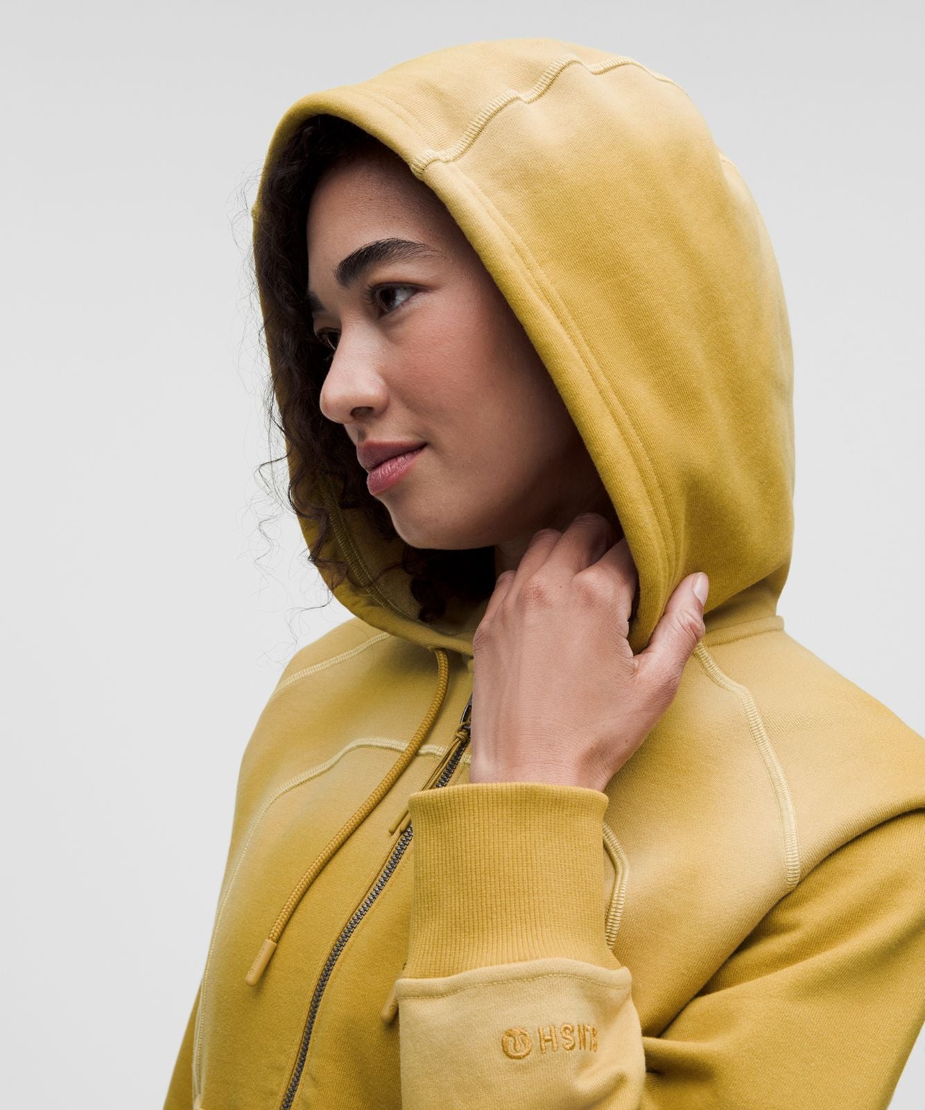 Faded French Terry Full-Zip Hoodie *SLNSH Collection Sun Fade Gold Mine
