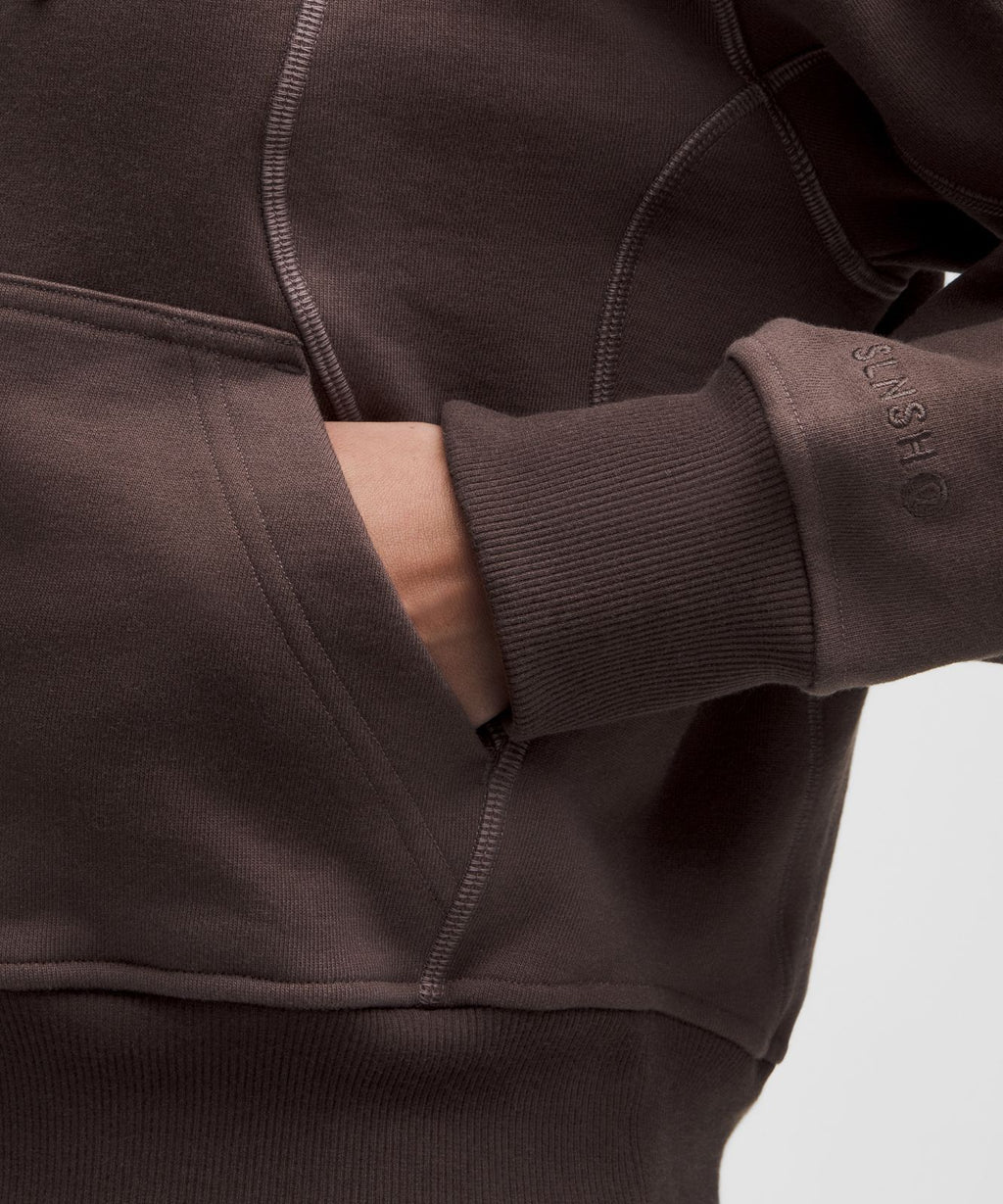 Faded French Terry Full-Zip Hoodie *SLNSH Collection Sun Fade Espresso