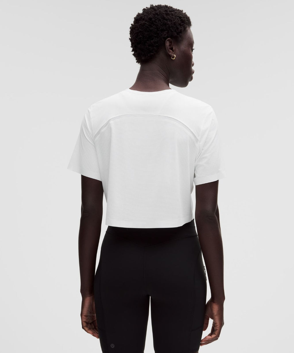 Lightweight Relaxed Running Short-Sleeve Shirt White