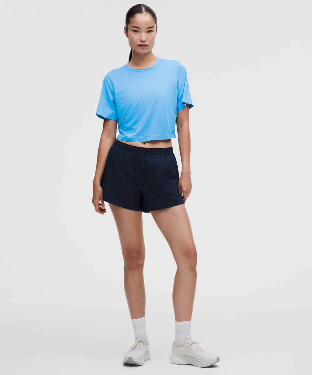 Lightweight Relaxed Running Short-Sleeve Shirt Ocean Wave