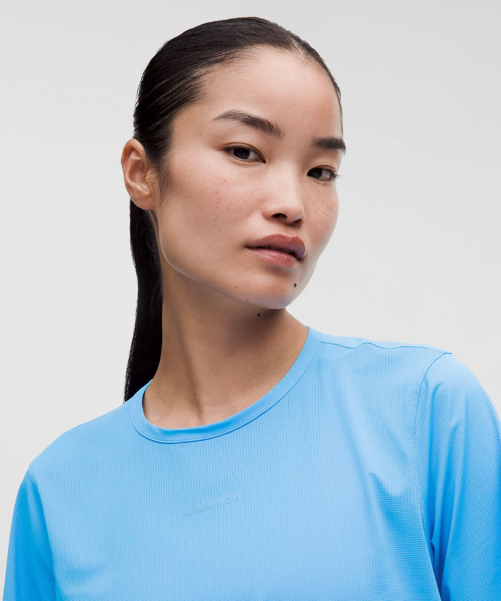 Lightweight Relaxed Running Short-Sleeve Shirt Ocean Wave